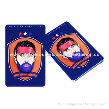 2014 Newest slim business name card power bank for promotional gifts
